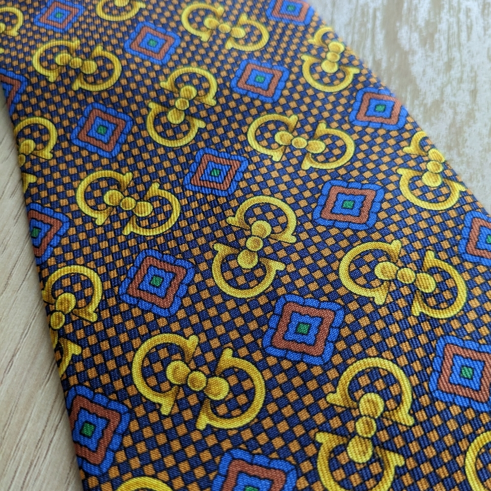 Celine Printed Mens Tie - Picture 2 of 9